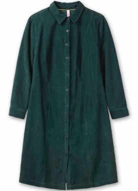 SHEEGO Košeľové šaty  tmavozelená