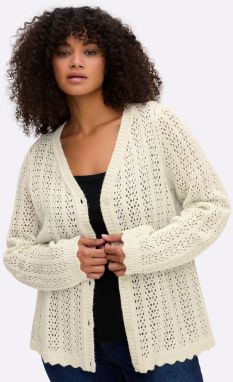 SHEEGO Kardigán  šampanské