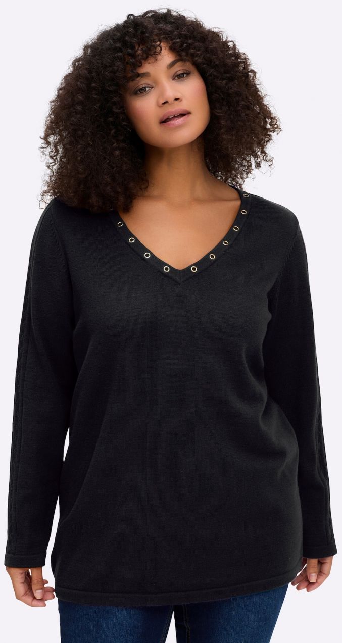 SHEEGO Sveter  čierna