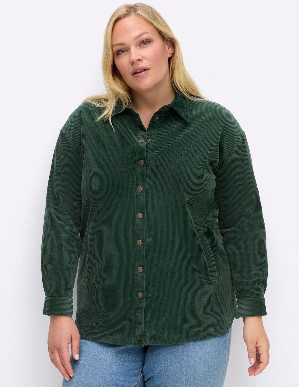 SHEEGO Blúzka  tmavozelená