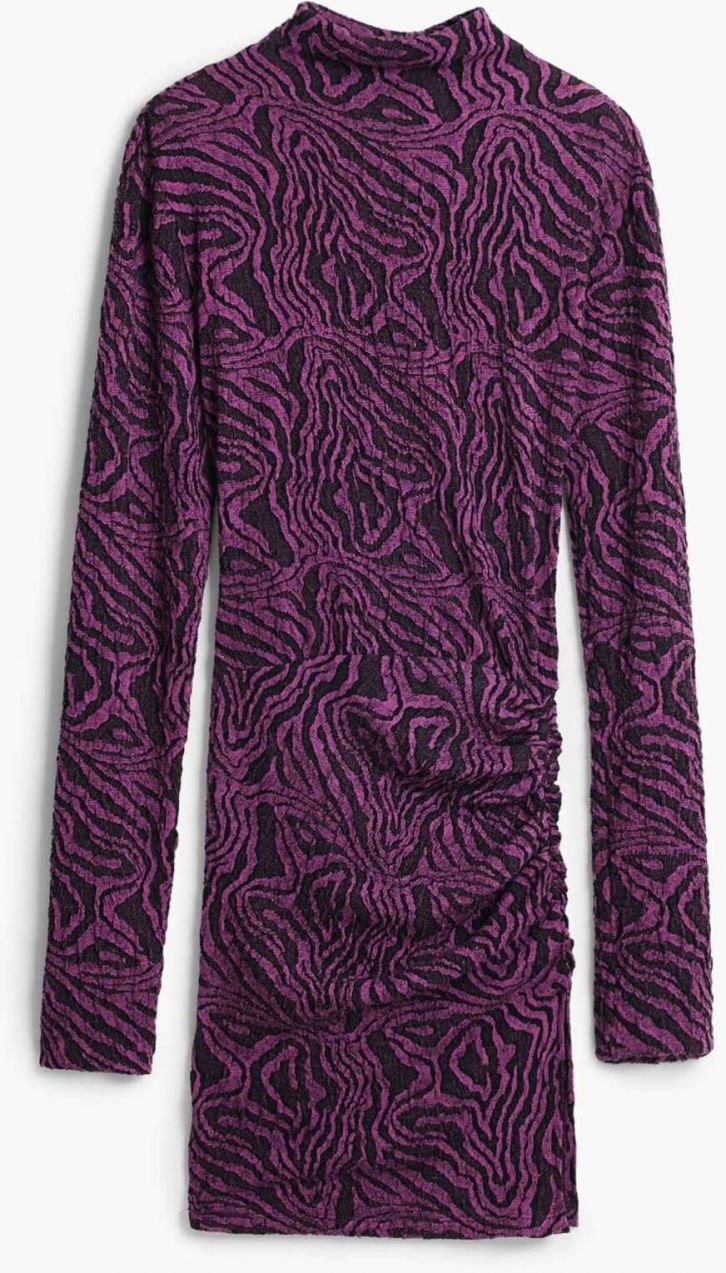 Desigual Šaty 'Draped'  farba lesného ovocia / černicová