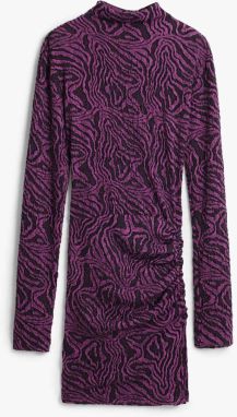 Desigual Šaty 'Draped'  farba lesného ovocia / černicová