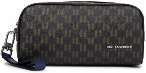 Karl Lagerfeld Toaletná taška 'Monogram'  brokátová / čierna