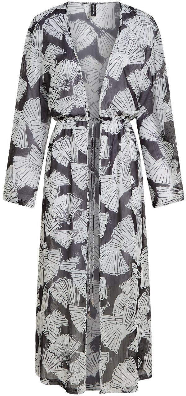 Karl Lagerfeld Plážové šaty  čierna / biela