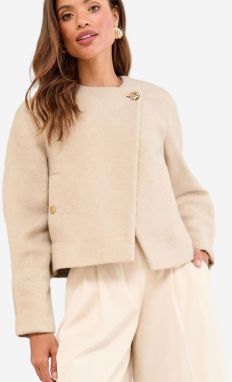 Lipsy Prechodná bunda  krémová