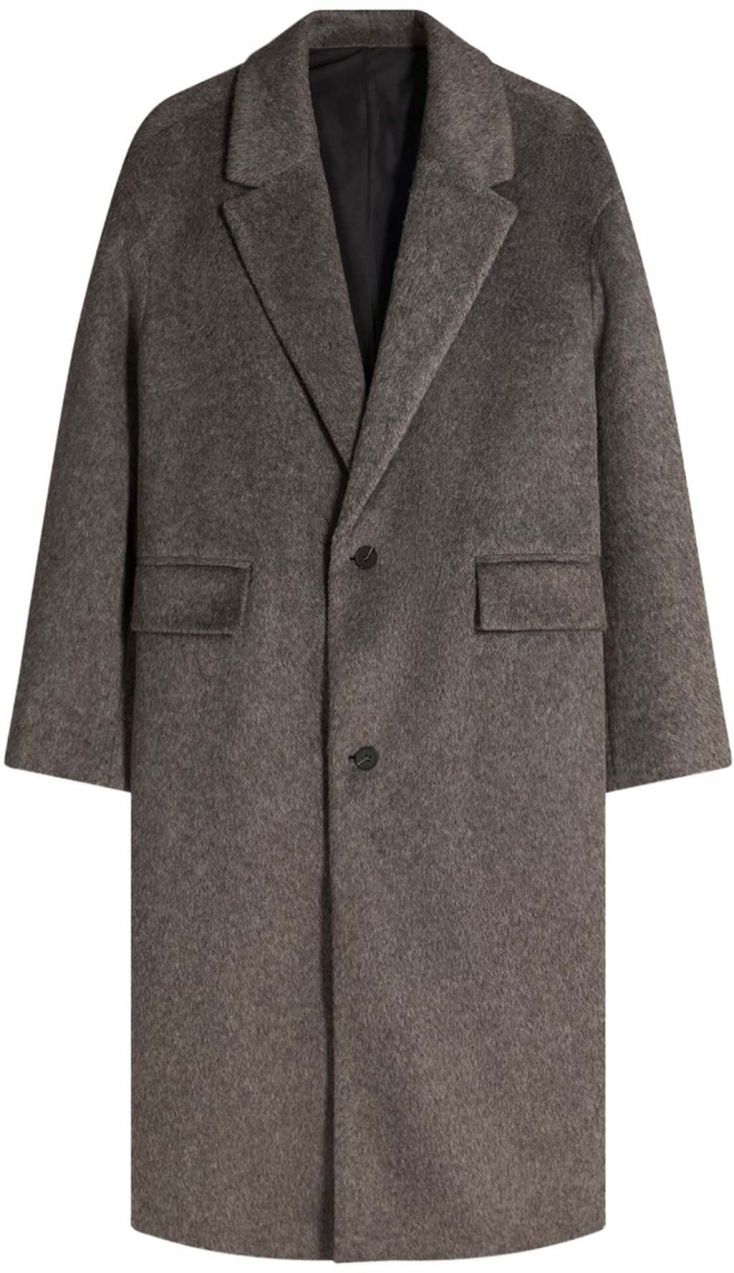 Bershka Prechodný kabát  tmavosivá