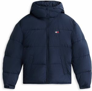 Tommy Jeans Zimná bunda  námornícka modrá / červená / biela