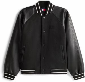 Tommy Jeans Prechodná bunda  čierna