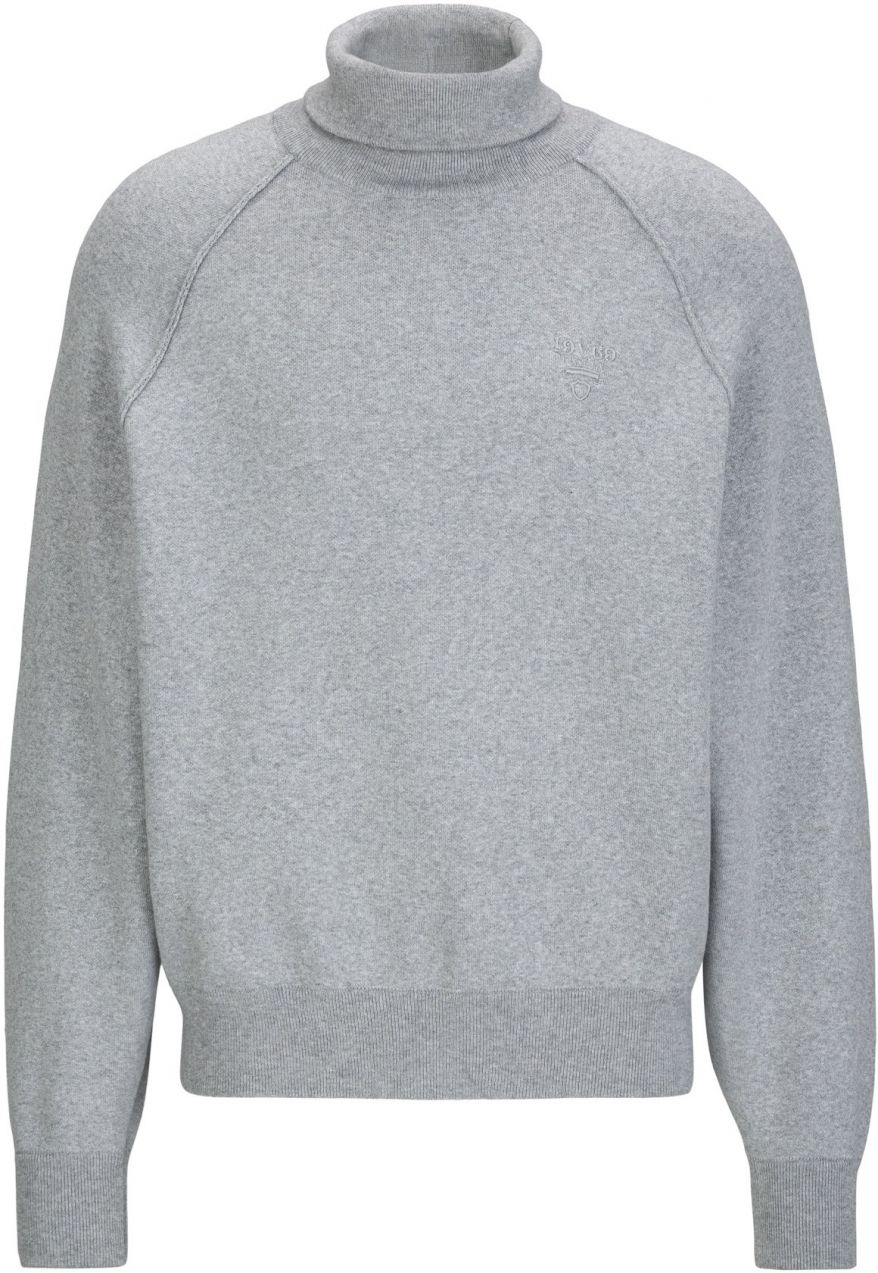 19V69 ITALIA Sveter 'Lejan'  sivá melírovaná