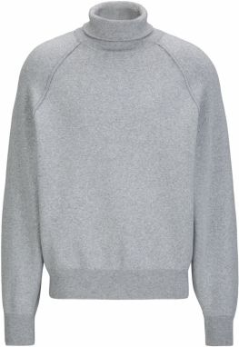 19V69 ITALIA Sveter 'Lejan'  sivá melírovaná