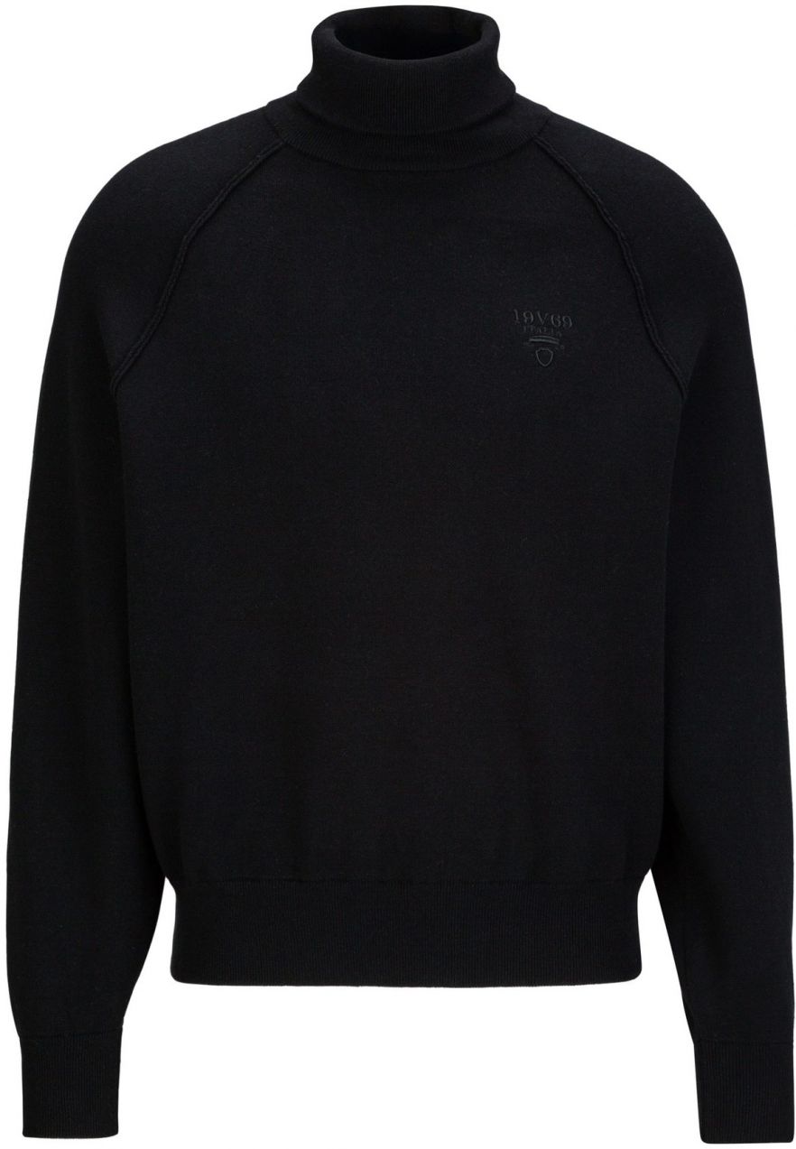 19V69 ITALIA Sveter 'Lejan'  čierna