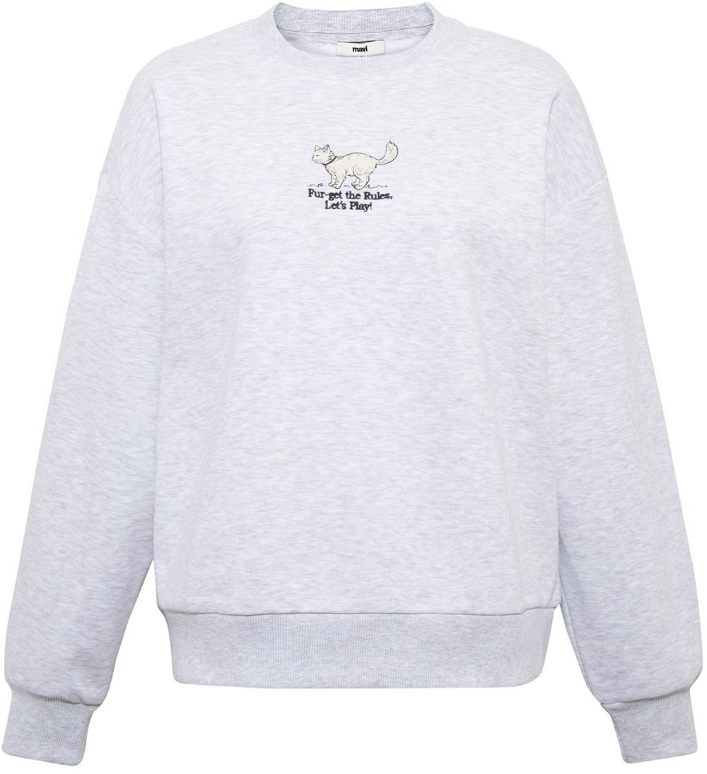 Mavi Mikina  sivá melírovaná / čierna