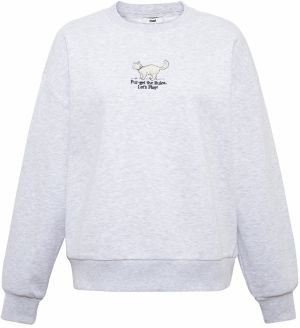 Mavi Mikina  sivá melírovaná / čierna