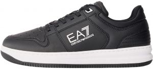 EA7 Emporio Armani Nízke tenisky 'SLASHER'  čierna / biela