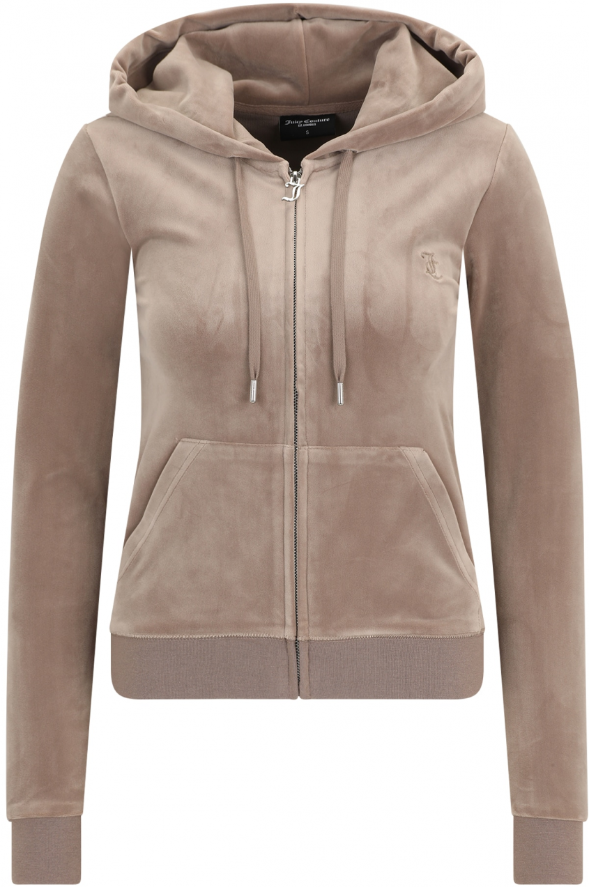 Juicy Couture Tall Tepláková bunda 'ROBERTSON'  kapučíno