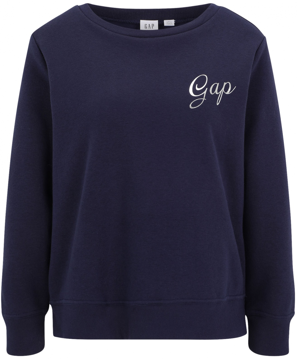 Gap Petite Mikina  námornícka modrá / strieborná