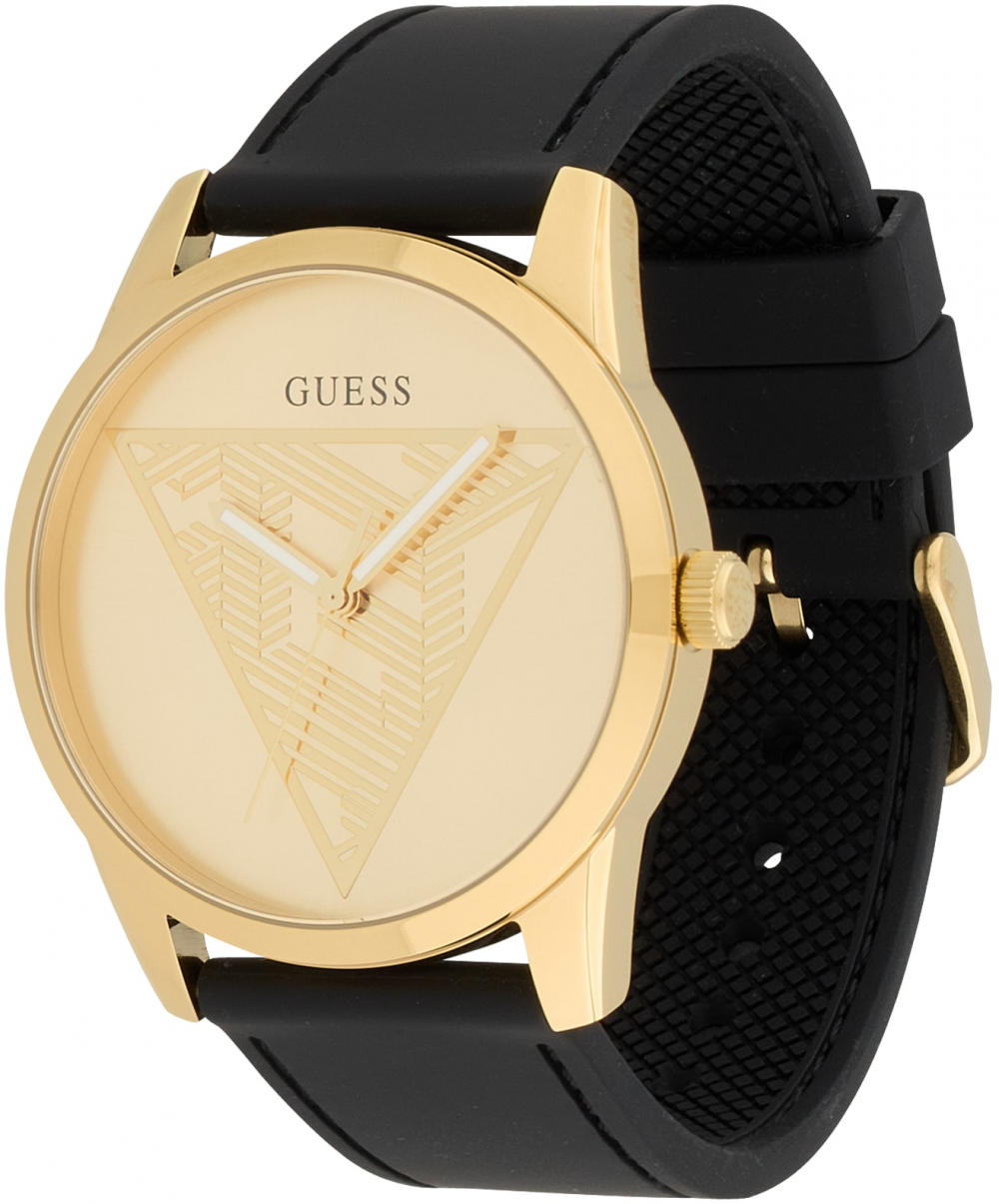 GUESS Analógové hodinky  zlatá / čierna