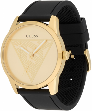 GUESS Analógové hodinky  zlatá / čierna