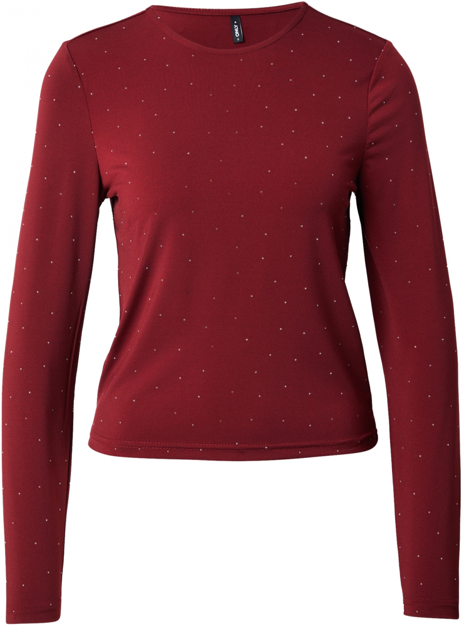 ONLY Tričko 'ONLZITA'  vínovo červená