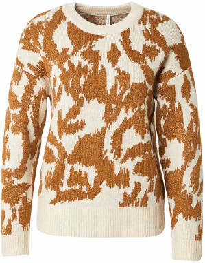 ONLY Sveter 'ONLGIGI'  béžová / zlatá