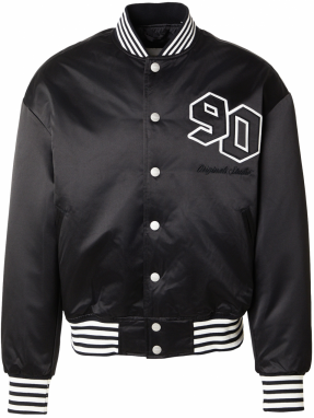 JACK & JONES Prechodná bunda 'JORMEADOWS'  čierna / biela