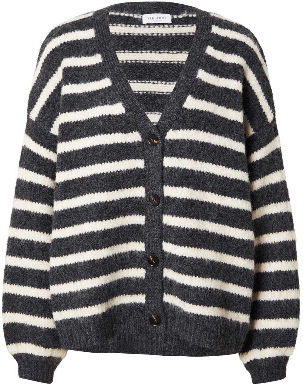 VERSTIQUE Kardigán  antracitová / biela