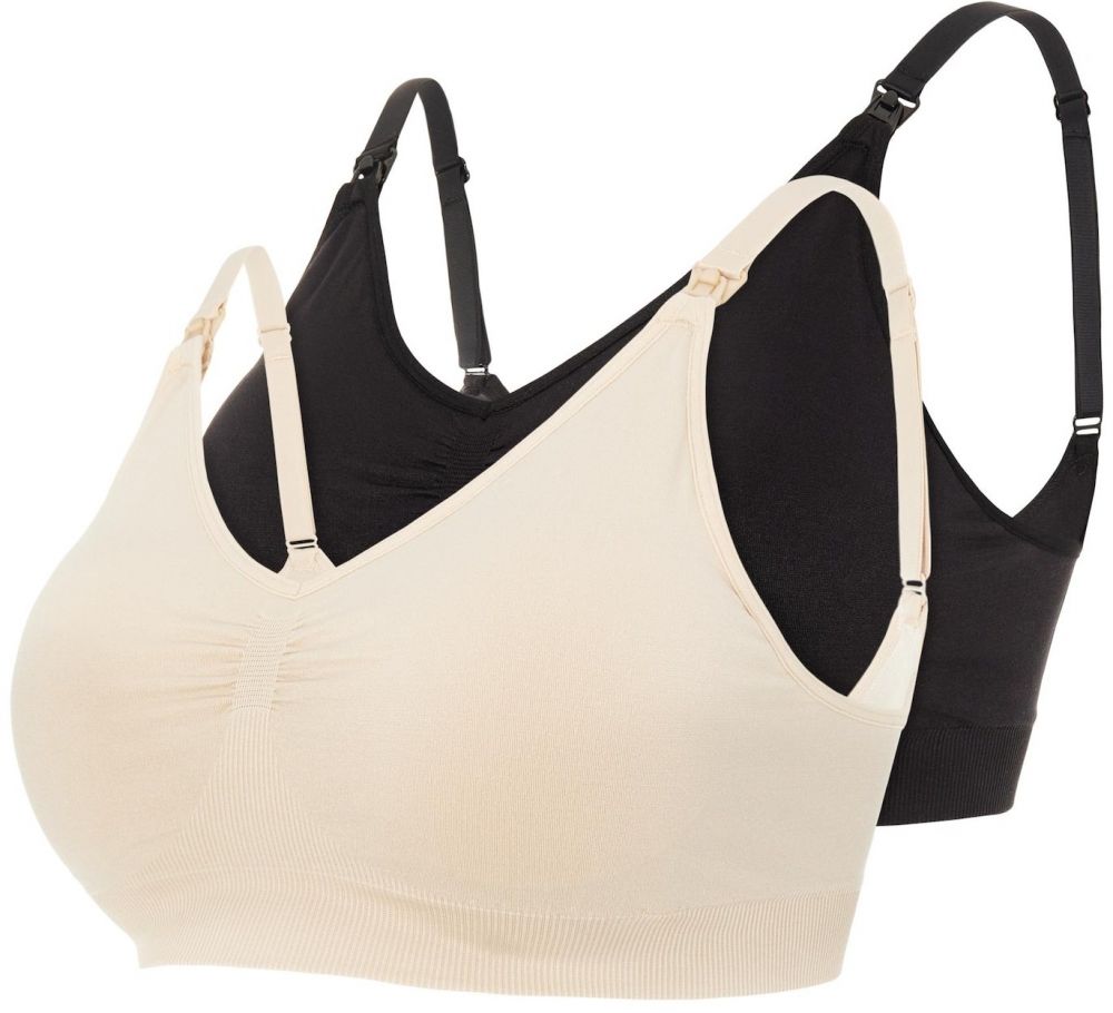 MAMALICIOUS Podprsenka na dojčenie 'MLIlja'  svetlobéžová / čierna