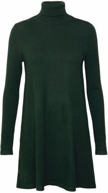 VERO MODA Pletené šaty 'VMHappiness'  tmavozelená