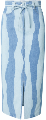 SOAKED IN LUXURY Sukňa 'Maisa'  modrá denim / svetlomodrá