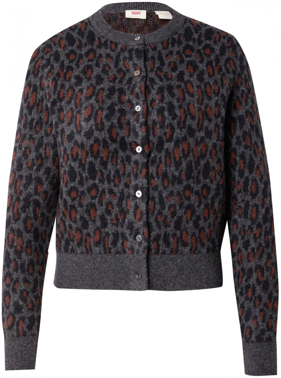 LEVI'S ® Kardigán 'DILARA'  hnedá / sivá melírovaná / čierna