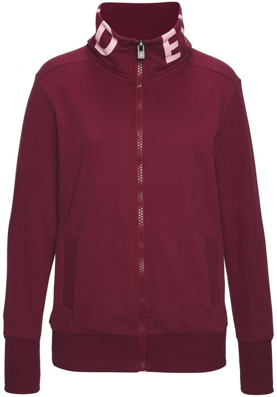Elbsand Tepláková bunda  ružová / vínovo červená