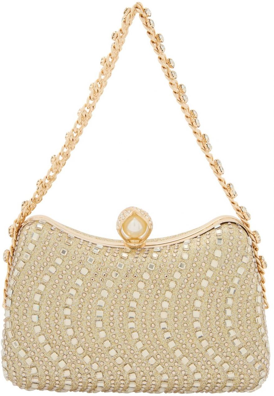 NAEMI Listová kabelka  zlatá