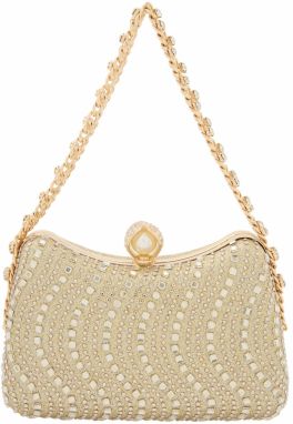 NAEMI Listová kabelka  zlatá