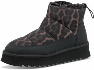 Tamaris Snehule  mokka / tmavohnedá / čierna