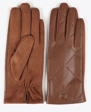 Lola Casademunt Prstové rukavice  hnedá
