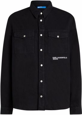KARL LAGERFELD JEANS Košeľa  čierna / biela