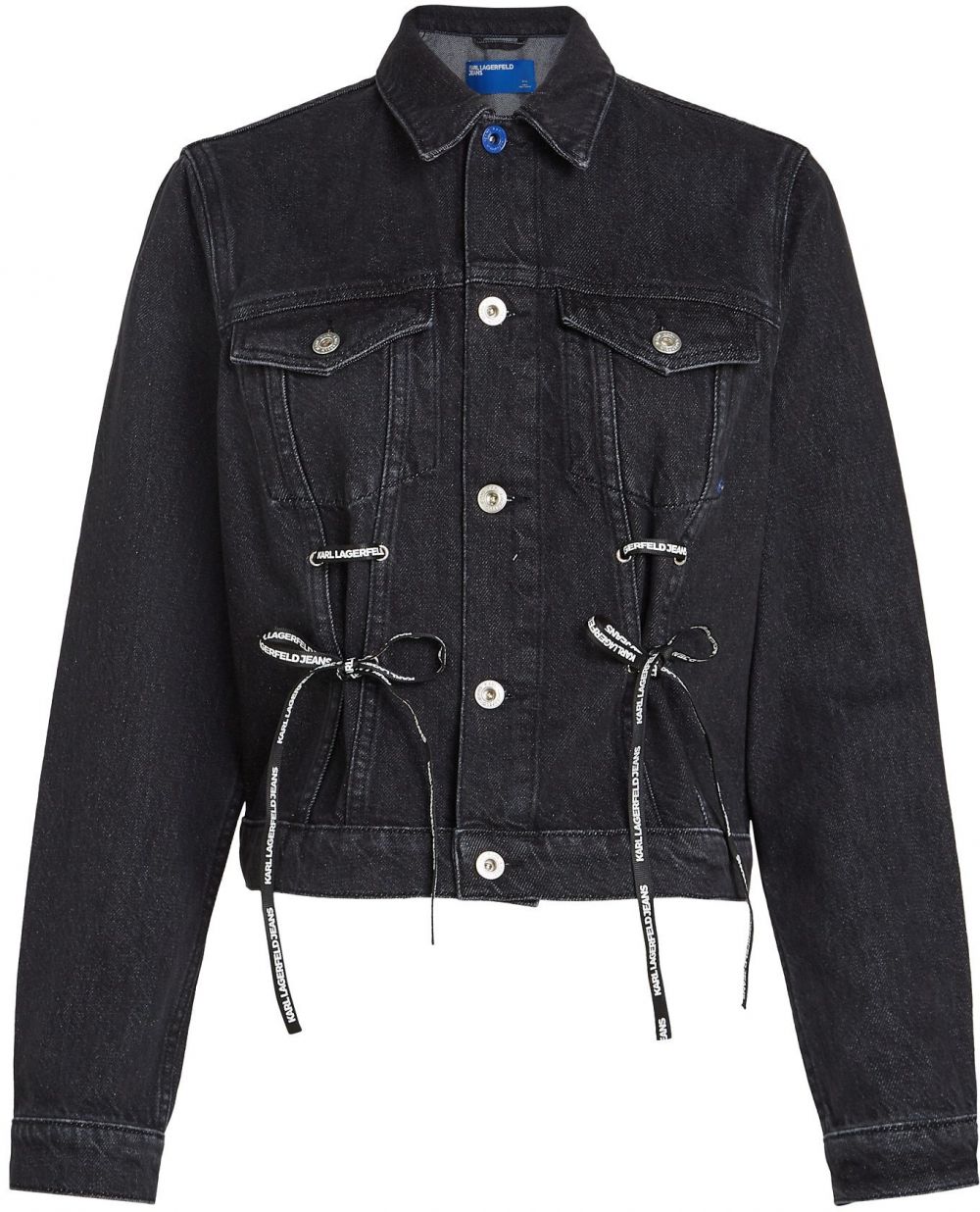 KARL LAGERFELD JEANS Prechodná bunda  čierna