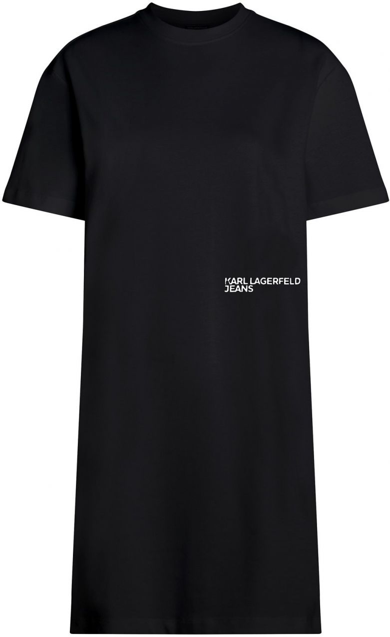 KARL LAGERFELD JEANS Šaty  čierna / biela