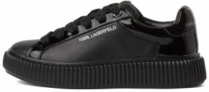 Karl Lagerfeld Nízke tenisky  čierna / biela