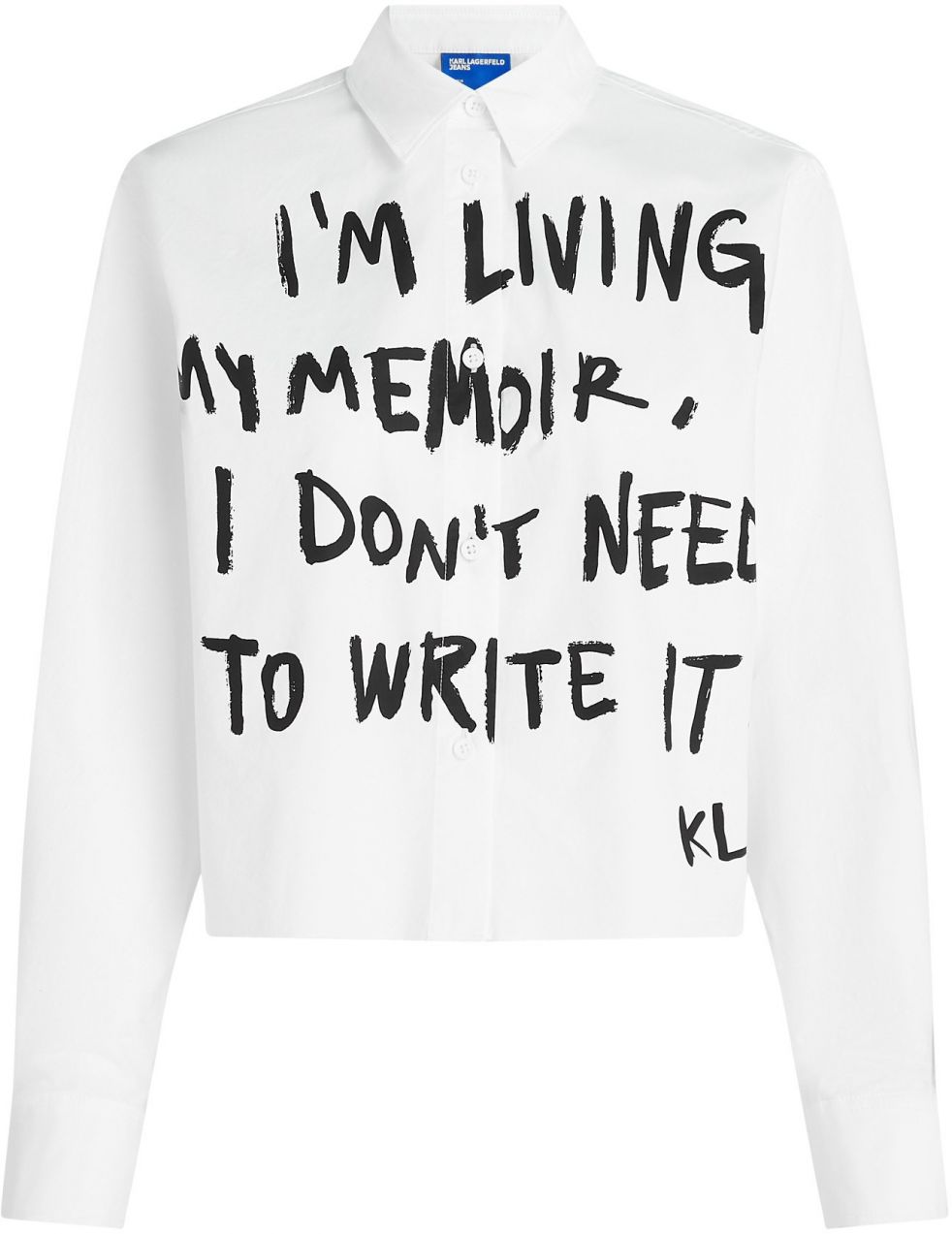 KARL LAGERFELD JEANS Blúzka  čierna / biela