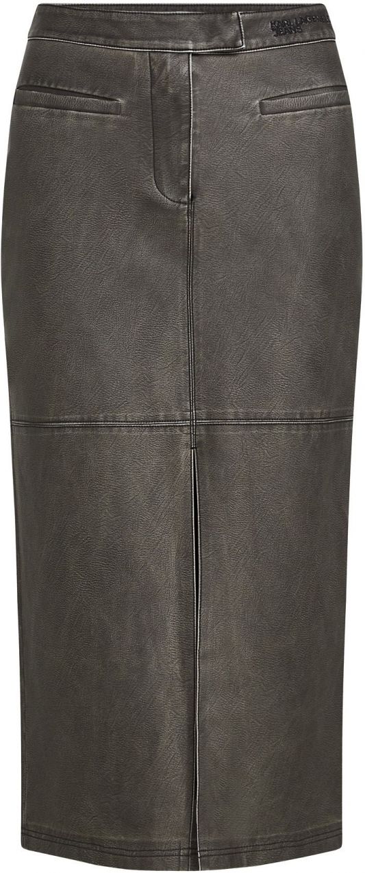 KARL LAGERFELD JEANS Sukňa 'DISTRESSED'  čierna