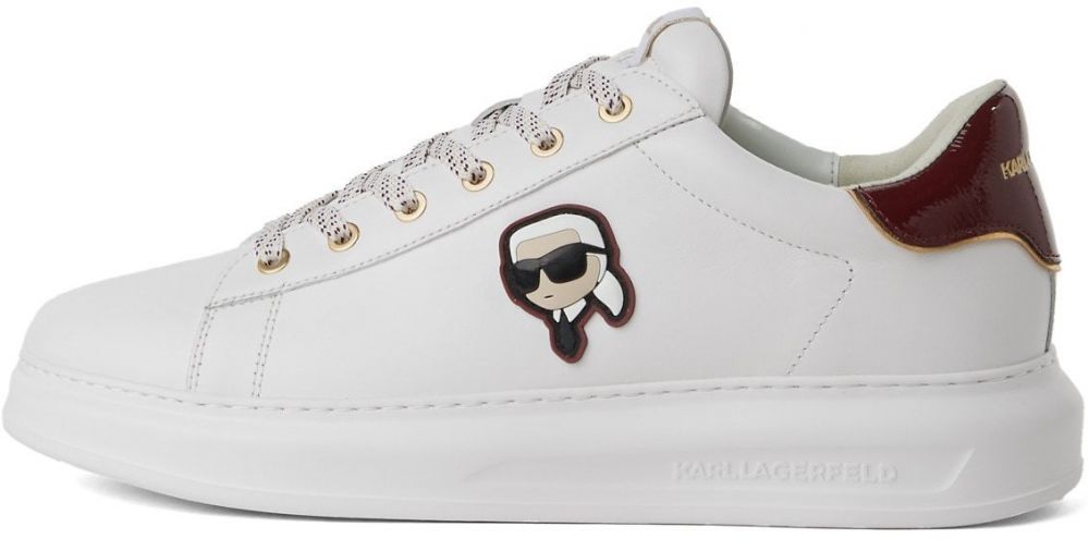 Karl Lagerfeld Nízke tenisky  hnedá / čierna / biela