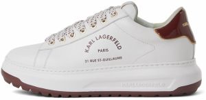 Karl Lagerfeld Nízke tenisky  bordová / biela