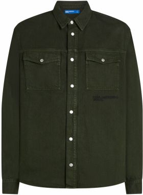 KARL LAGERFELD JEANS Košeľa  tmavozelená
