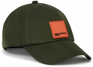 KARL LAGERFELD JEANS Čiapka  olivová / červená / čierna