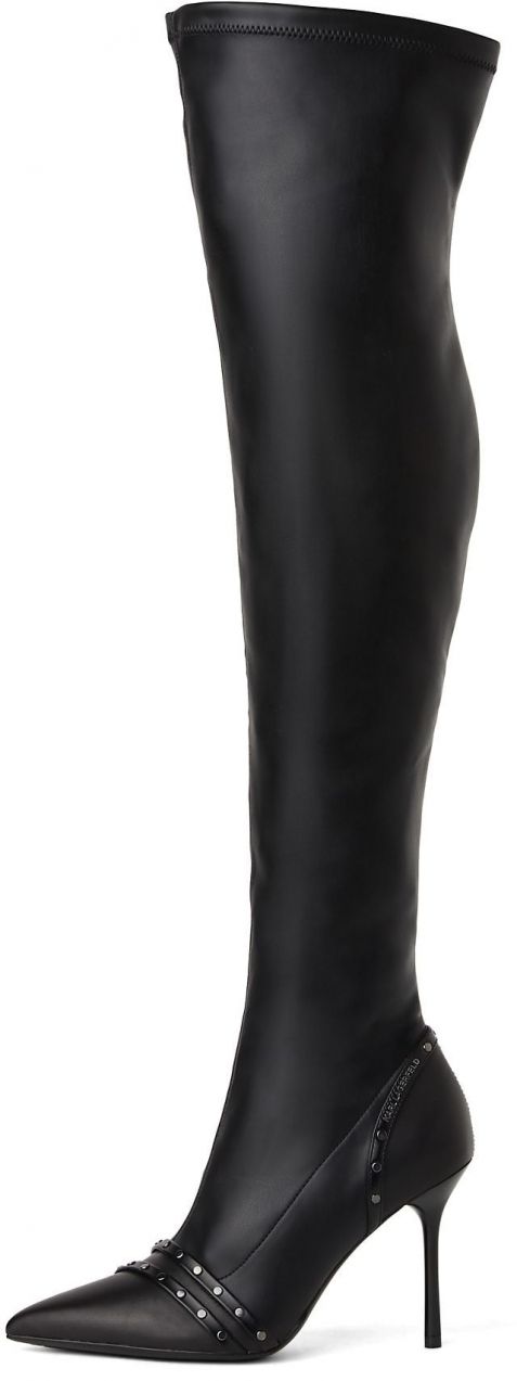 Karl Lagerfeld Čižmy nad koleno 'Sarabande'  čierna