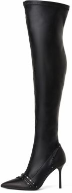 Karl Lagerfeld Čižmy nad koleno 'Sarabande'  čierna
