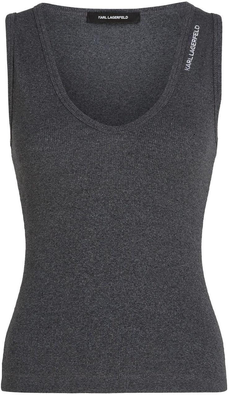Karl Lagerfeld Top  tmavosivá