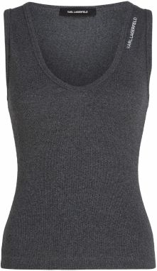 Karl Lagerfeld Top  tmavosivá