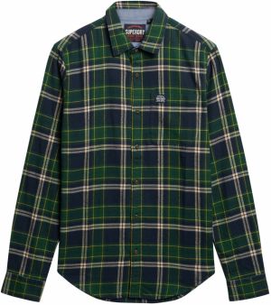Superdry Košeľa  námornícka modrá / žltá / zelená / jedľová